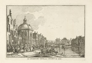 De Leidsche Dam van Leiden te zien